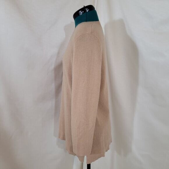 Jones New York Luxe Beige Cashmere Sweater - Size Extra Large - Picture 3 of 8